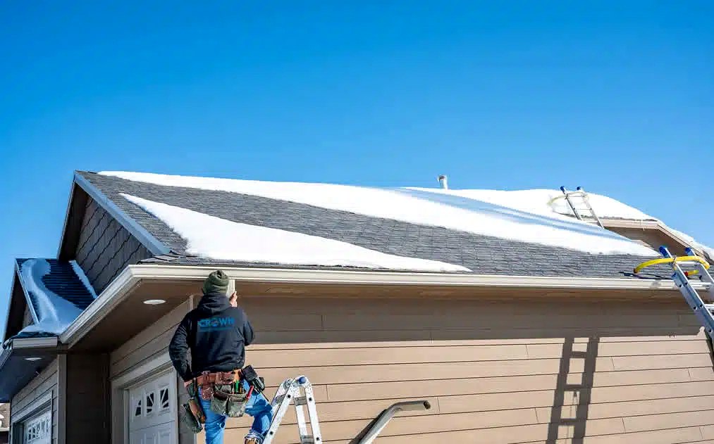 Residential roof inspection photo