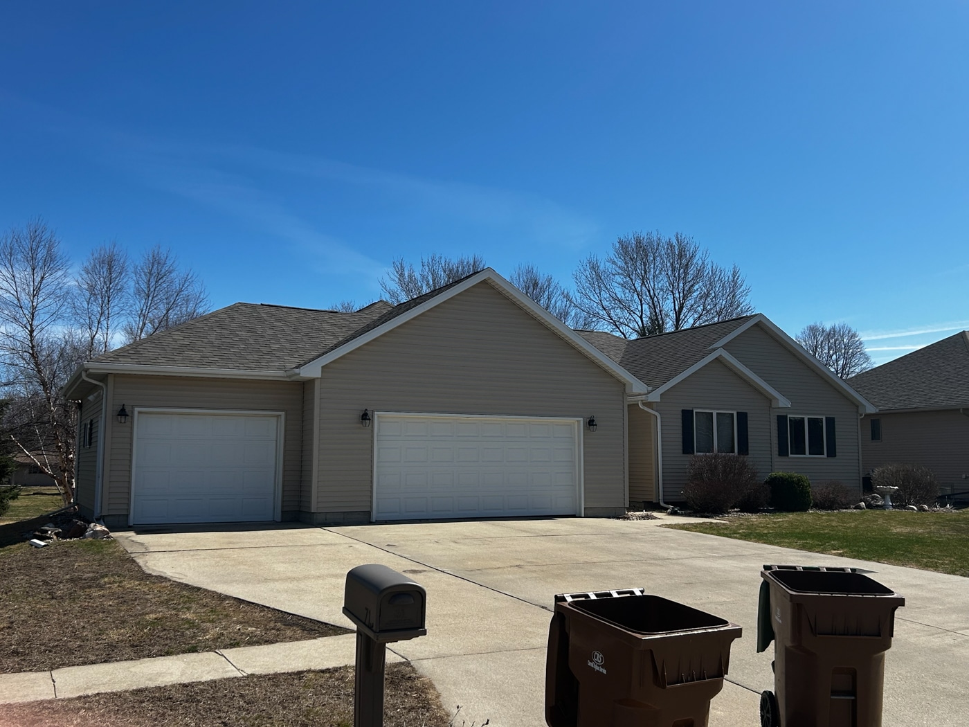 Residential roof project angle