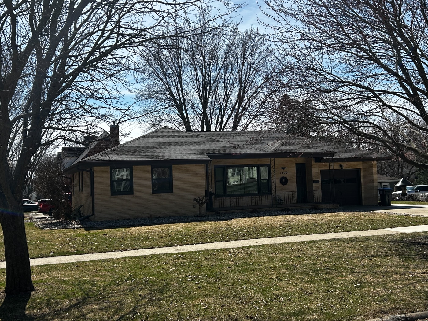 Completed roof project detail